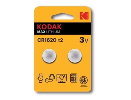 Pilas KODAK CR1620 3 V (2 Unidades)