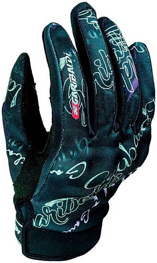 Guantes Unisex GARIBALDI Bloomy Negro para Motociclismo (XL)