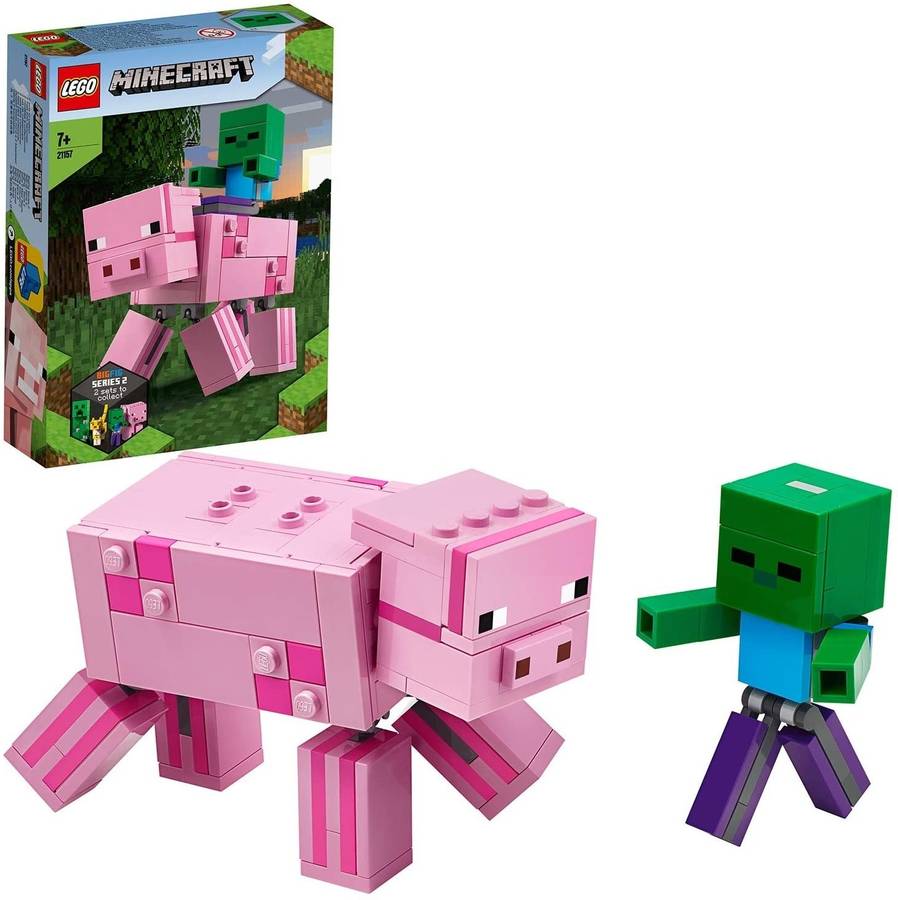 LEGO Minecraft: Cerdo con Bebé - 21157 (Edad Minima: 7 anos)