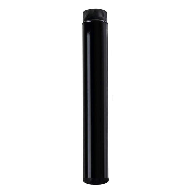 Wolfpack tubo de estufa acero vitrificado negro ø 120 mm. ideal estufas de leña, chimenea, alta resistencia, color negro