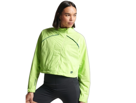 Chaqueta Impermeable para Mujer de Running SUPERDRY (XL - Amarillo)