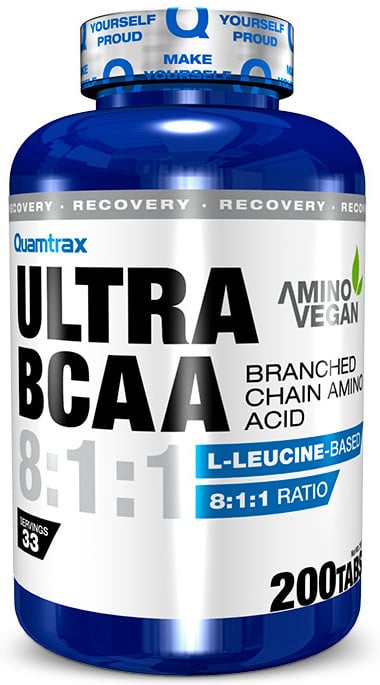 Complemento Alimentar QUAMTRAX Ultra Bcaa 8:1:1 200 Tabs (Tropical - 6 Comprimidos)