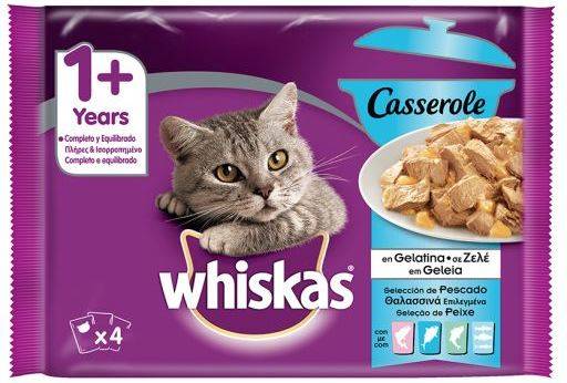 Pienso para Gatos WHISKAS (12x85 g - Húmedo - Adulto - Sabor: Pescado)