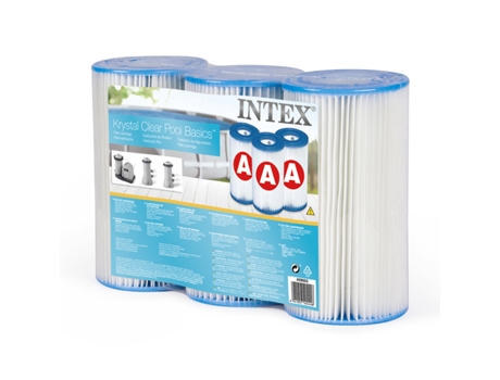 Paquete de 3 cartuchos de filtro tipo A - Para depuradores INTEX - INTEX