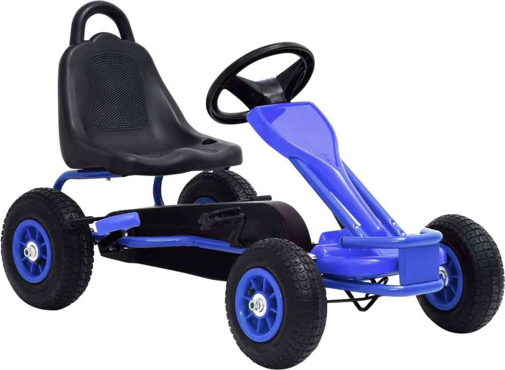 Kart VIDAXL con Pedales y Ruedas Neumáticas (Azul - Edad Mínima: 3 Años)