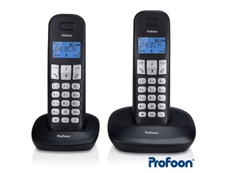 Teléfono Fijo PROFOON PDX-1120 Duo Negro