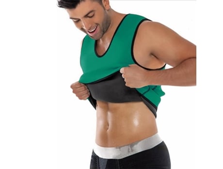 Top de entrenamiento con efecto sauna - Turquesa 5XL