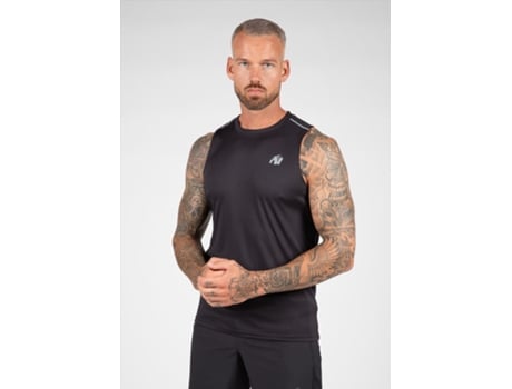 Top Unisex GORILLA WEAR Nan Poliéster Negro (2XL)