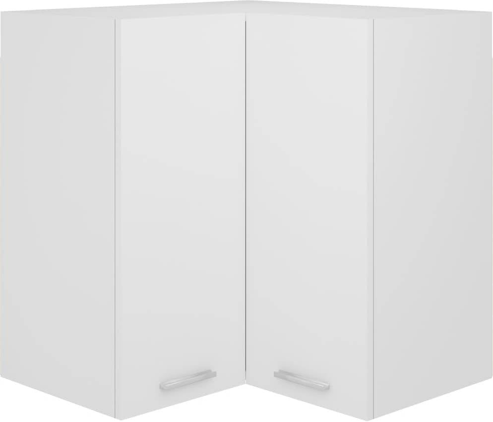 Armario Colgante Vidaxl de esquina aglomerado blanco 57x57x60 cm canto hanging corner cabinet 802537 57 60