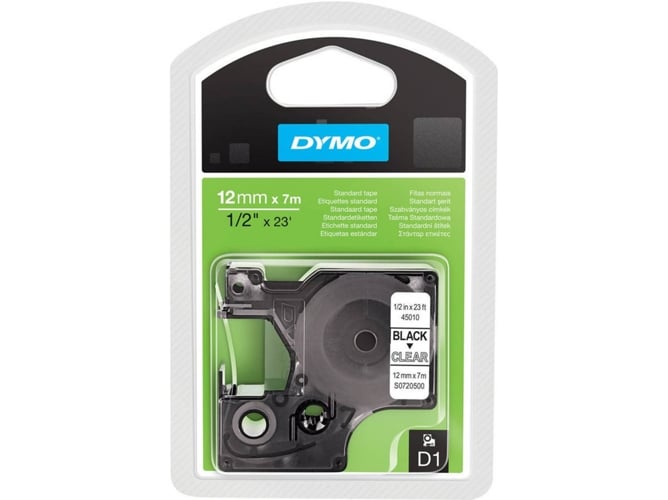 Cinta Laminada DYMO S0720500 Negro