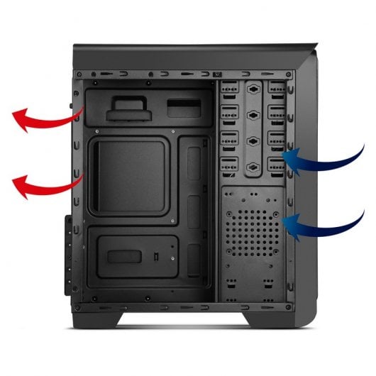 Caja PC NOX MODUS BLUE EDITION (ATX Mid Tower - Azul)