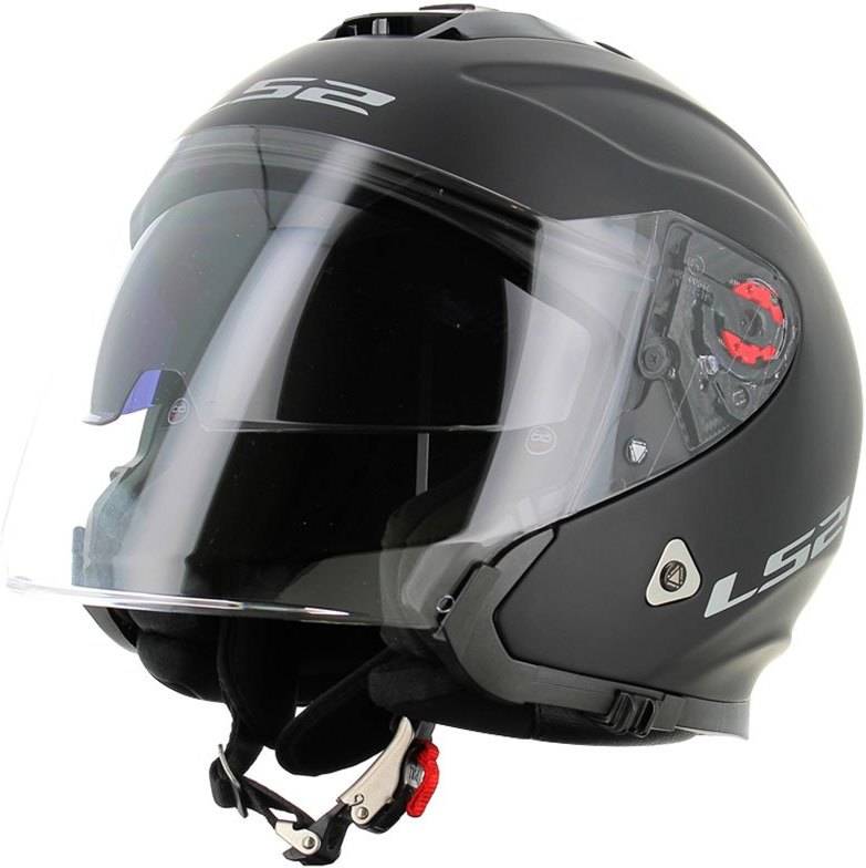 Ls2 Nc Casco per moto hombre jet of521 infinity matt black talla