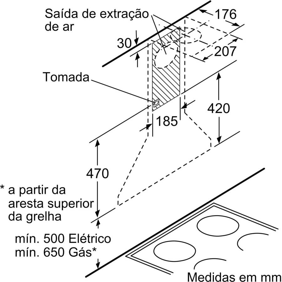 Campana BALAY 3BC663MX (380 m3/h - 59.8 cm - Inox)