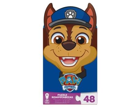 Puzzle PAW Patrol Patrulla canina, rompecabezas de 48 piezas con caja adorable con orejas, con Chase, Marshall, Skye, Everest, Rubble, Ryder, rompe...