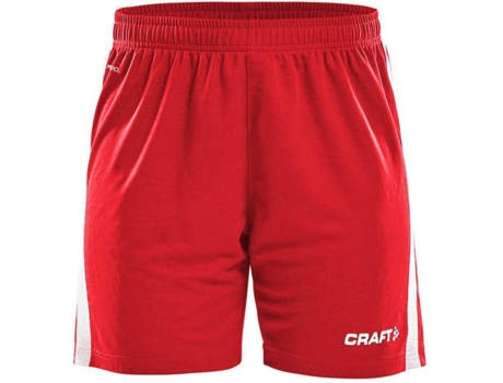 Pantalones para Mujer CRAFT Pro Control Rojo para Fútbol (S)