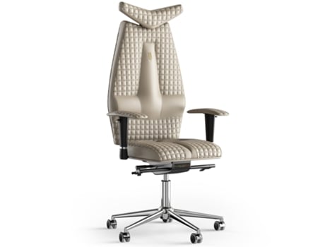 Silla de Oficina KULIK SYSTEM Jet Stitching Cuero (Bege -130x50x50cm)