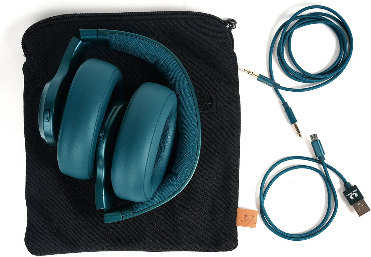 Auriculares Bluetooth FRESH & REBEL Clam Anc (Over Ear - Micrófono - Noise Cancelling - Azul)