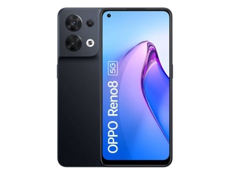 Smartphone OPPO Reno8 5G 8Gb/256Gb Preto Shimmer Black Dual Sim