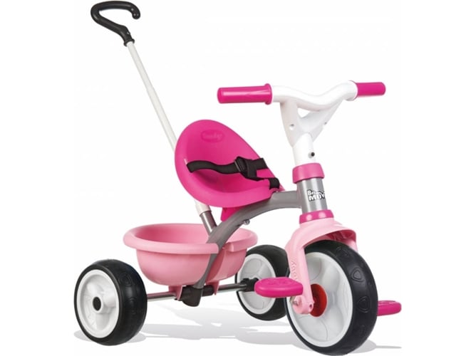 Triciclo Be Move rosa con volquete y ruedas silenciosas smoby 740327