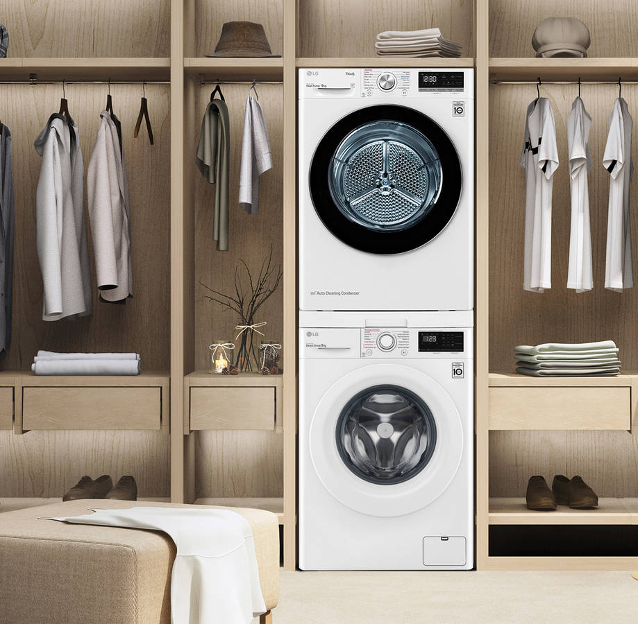 Lavadora Lg F4J3Vy3W 9Kg 82Cm 1400Rpm Blanca