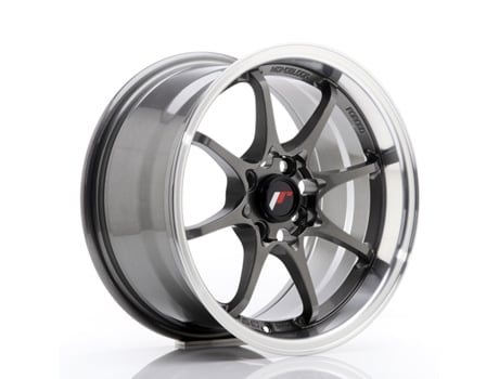 Llanta Japan Racing Jr5 15''X8 Et 28 4X100 Cb 73,1 Gun Metal