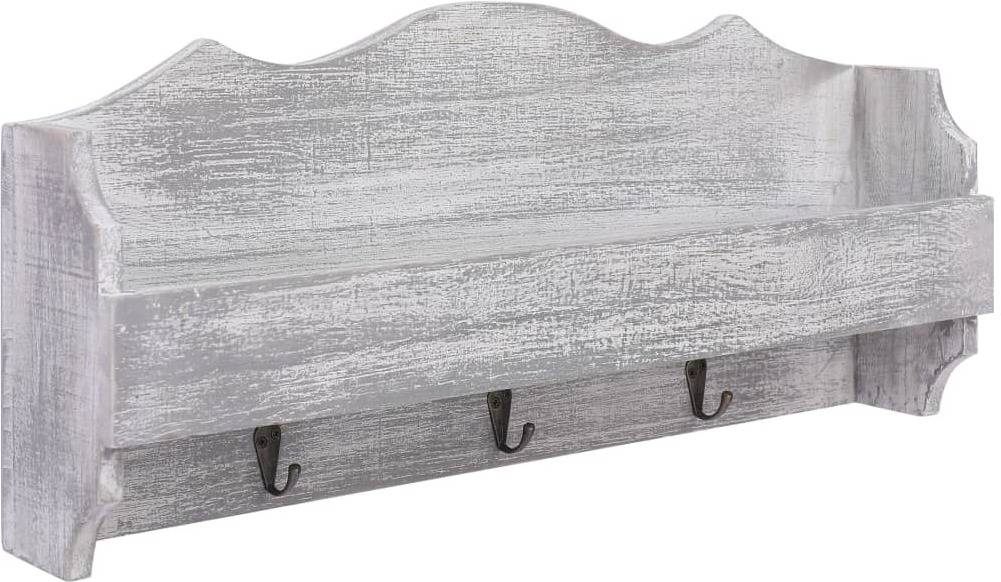 Perchero VIDAXL (Gris - Madera - 50 x 10 x 23 cm)