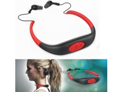 JEIIBRZUI Auriculares IPX8 impermeable 8 Gb estéreo subacuático deportes Mp3 reproductor de música montado en el cuello