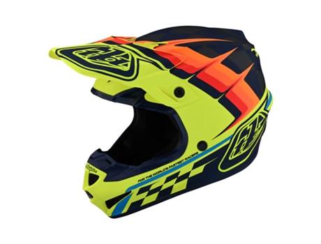 Casco para niños TROY LEE DESIGNS SE4 Polyacrylite Helmet Warped M (57/58 cm)