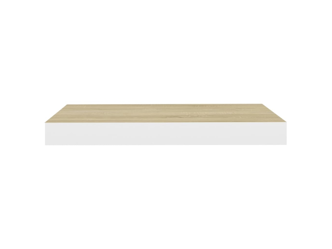 Estantes flotantes vidaXL pared 4 uds MDF roble y blanco 40x23x3