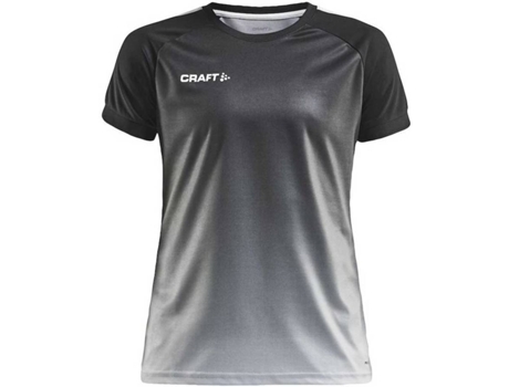 Camiseta de Mujer para Fútbol CRAFT Control Fade Gris Negro (XS)