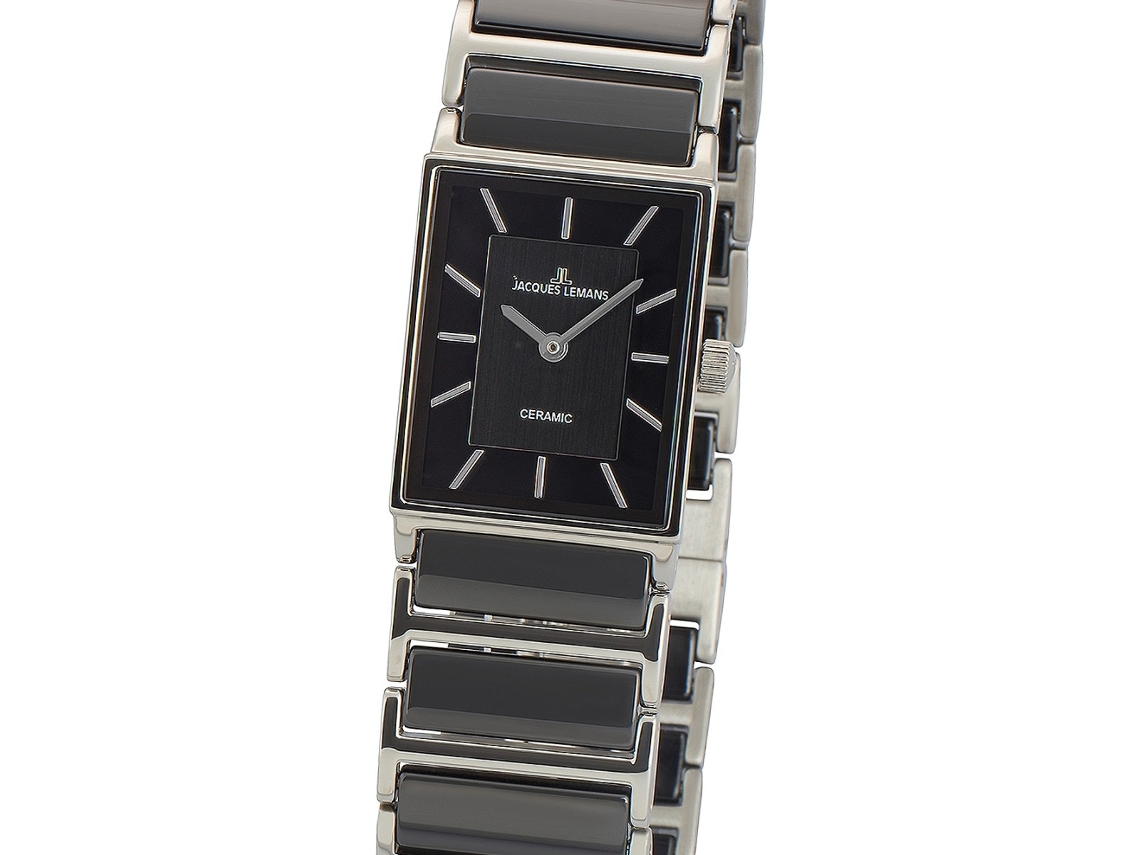 Reloj JACQUES LEMANS Mujer Cer mica Negro Worten.es