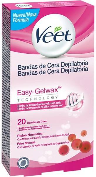 Bandas Depilatorias VEET Easy-Gelwax (20 Unidades)