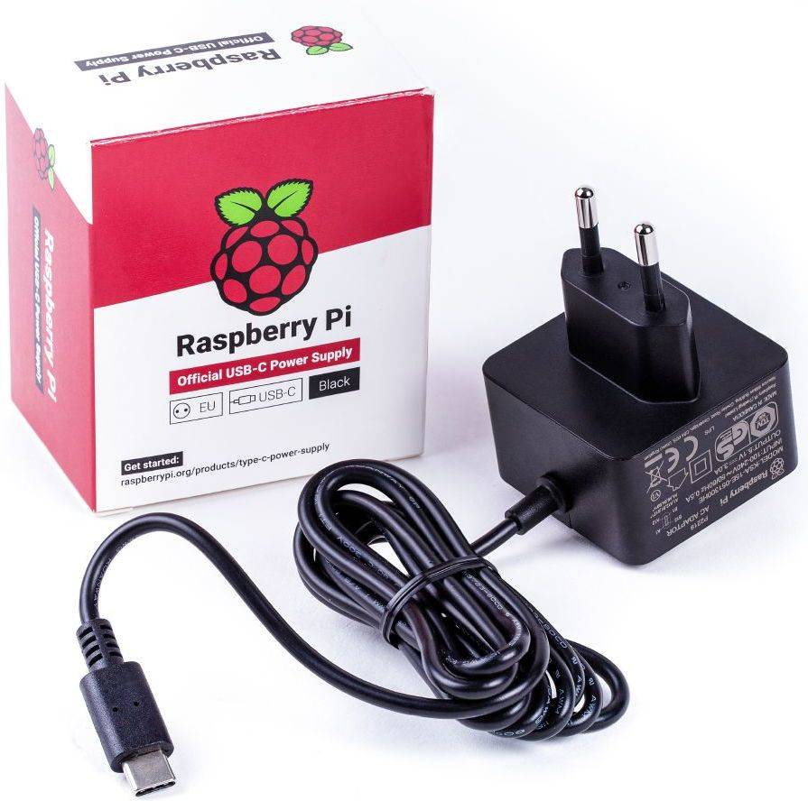 Fuente de Alimentación RASPBERRY PI 4 USB-C 5.1V 3A Negro