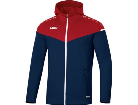 Chaqueta con Capucha para Niños JAKO Champ 2.0 (Azul Mariño, Rojo - 13/14 Años)