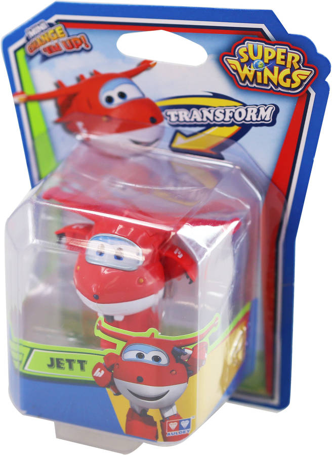 De Jugar Alpha animation toys super wings jett tramsform yw710010 mini transform bots plane color rojo auldeytoys colormodelo surtido