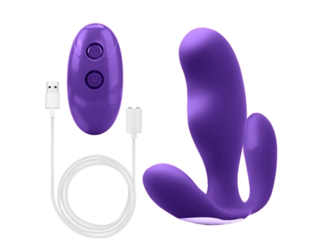 Vibrador portátil con control remoto inalámbrico con 7 modos de vibración para mujeres (púrpura) VEANXIN