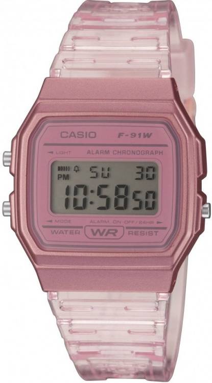 Reloj Digital CASIO Vintage Mujer (Acero y Resina - Rosa)