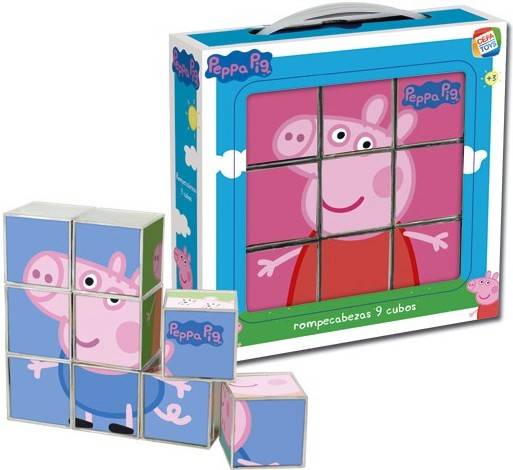 Puzzle CEFA 9 Cubos Peppa la Cerdita