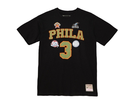 Camiseta MITCHELL & NESS Philadelphia Nba Script Allen Negro (L)