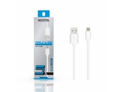 Cable para Apple iPhone 15 Plus ACCETEL - Blanco