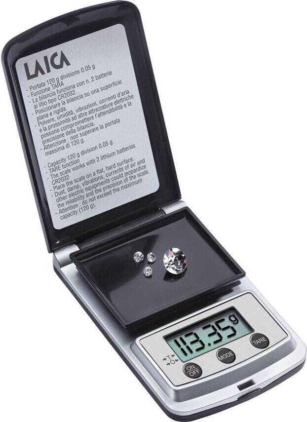 Báscula Digital de Precisión LAICA BX93100 (Capacidad: 120 g - Precisión: 0,05 g)