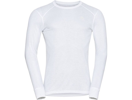 Active Warm Eco sudadera hombre ropa interior para odlo crew neck blanco esquí xs