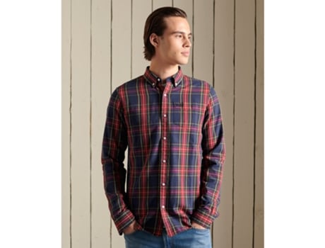 Camisa SUPERDRY Hombre (Multicolor - M)