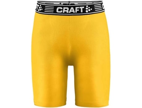 Ropa interior Unisex CRAFT Pro Control 9´´ Amarillo para Fútbol (134 - 140 cm)