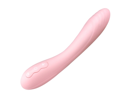 Vibrador de masaje de silicona calentable de 10 frecuencias para mujeres (rosa) VEANXIN