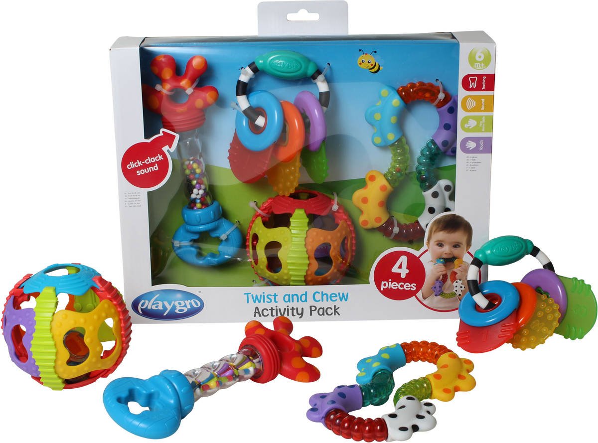 Juguete Educativo PLAYGRO Twist And Chew Activity Pack