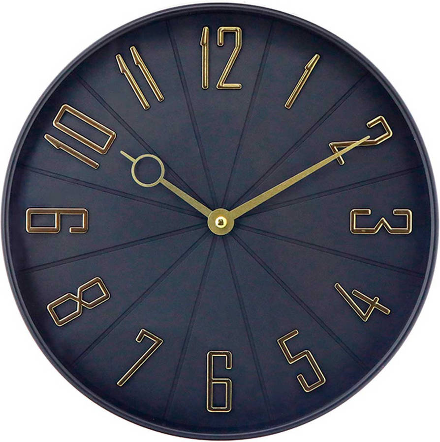 Reloj de Pared THINIA HOME Vintage (Ouro Negro - 27,3 cm)