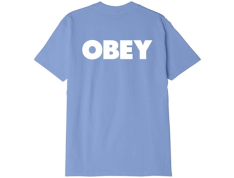 Camiseta de Hombre OBEY Corta Azul (M)