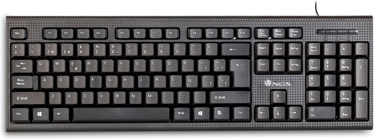 Teclado NGS Funky V2 (Con Cable - Layout Español - Teclado Numérico)