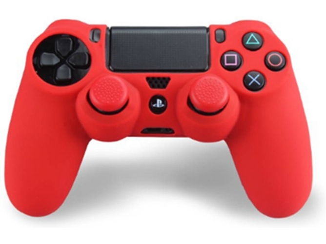 Funda de Silicón WJS CT0838-Red para PS4 (Rojo)